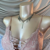 GUESS Blush Pink Lace Bodycon Dress