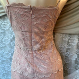 GUESS Blush Pink Lace Bodycon Dress