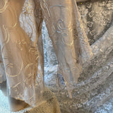 DressBarn Woman Collection Embroidered Sheer Mesh Blouse