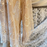 DressBarn Woman Collection Embroidered Sheer Mesh Blouse
