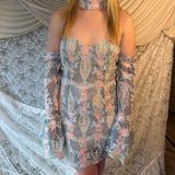 Asilio “The French Quarter” Lace Mini Dress (NWT)