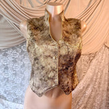 Vintage 70s Hobby Horse Golden Hour Brocade Vest
