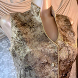 Vintage 70s Hobby Horse Golden Hour Brocade Vest