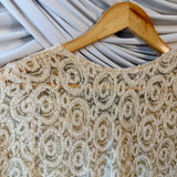 Italian Y2K Patchwork Lace Top