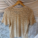 Italian Y2K Patchwork Lace Top