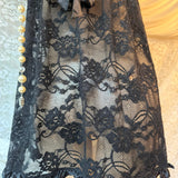 Sheer Black Lace Babydoll Cami